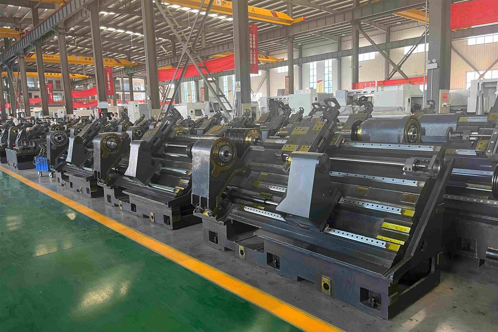 High-rigidity cast iron bed for CNC slant-bed lathe High-rigidity cast iron bed for CNC slant-bed lathe